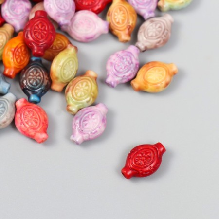 Beads for creativity plastic "Vintage. Clay flower" mix set 15 grams 0.4x0.9x1.3 cm-1