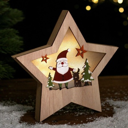 Decor with backlight "Fairy Tale in the Star" 2.3 × 19.7 × 19.7 cm-2