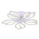 LED ceiling LED with Ambrella Light, Original, Fa543, 5XLED, 104 W, 7800LUM, 3000-6400K, white color, white