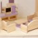 Puppet house "pink magic", with furniture