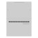 A4 cartridge folder, calligrata top deluxe, 12 departments, 700 μm, on a button, white with color separators