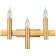 Wall lamp Leonardo 3xe14 60W, size 40x16.5x15 cm, bronze color