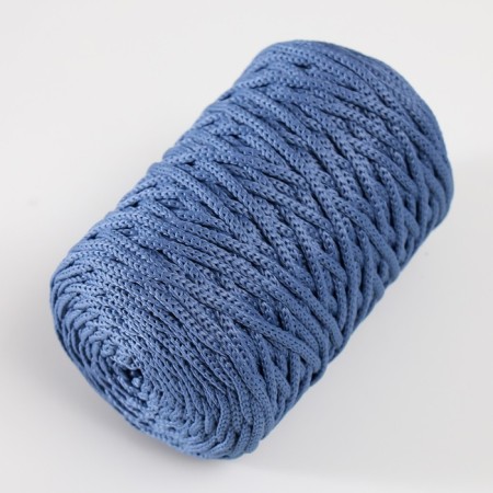 Knitting cord 100% polyester 3mm 100m/200 ± 20g (18-jeans)-1
