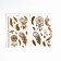 Children's tattoos-transfers, 10 × 15 cm, set 2 sheets, gold, "feathers, dream catcher"