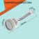Zein aerator, stream adjustment, on a flexible hose, 170 mm, 3 modes, plastic, white