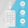 Numerical block A4Tech FSTYLER FK13 White USB SLIM for laptop