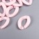 Decor for creativity Plastic "Ring for the chain" Direct pink set 25 pcs 2.3x1.65 cm