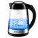 Electric kettle Brayer BR1012BK, glass, 1.7 l, 2200 watts, black-silver
