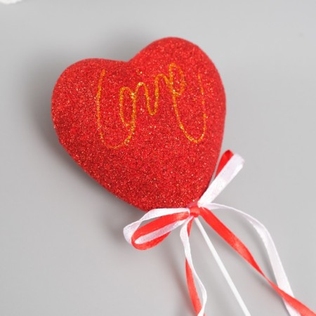 Decor for creativity "Love" length 20 cm, red-2