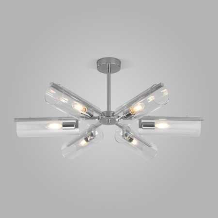 Ceiling Lamp EUROSVET TROMPETA 70144/6, E14, 6x60W, 740x740x310 mm, chromium color