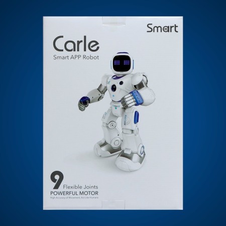Karl robot, on the radio control, interactive, light, sound effects, works from the battery-10