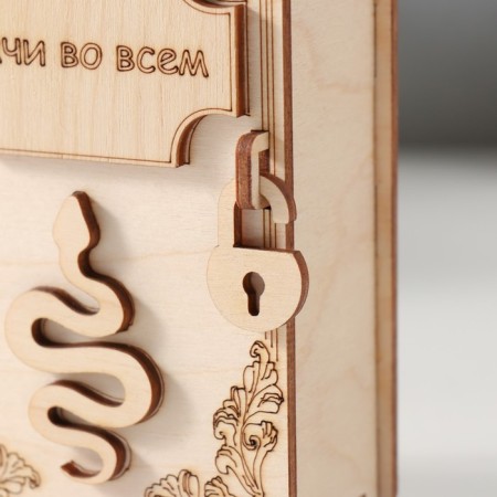 New Year's piggy bank-book "Snake. Good luck in everything" 13.5x9x4.5 cm-2