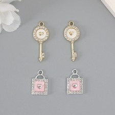Decor for creativity metal, rhinestones 