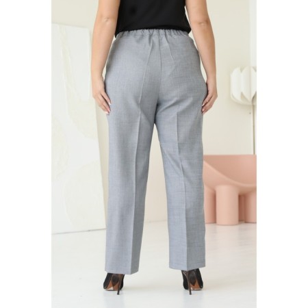 Female costume: jacket, trousers, size 48, gray color-7
