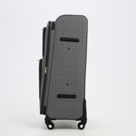 Big suitcase 28 ", lightning department, code castle, 4 wheels, 2 outer pockets, color gray color-2