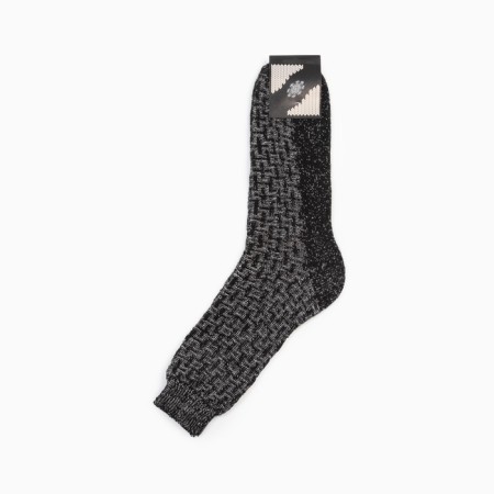 Male woolen socks, black color, size 27-3