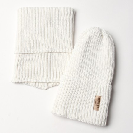 Kit for children (hat, snood) minku river 50-52, dairy color-2