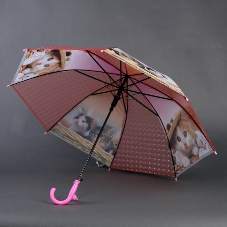 Children's umbrella 3D "Fashionable cat", d = 80 cm-2