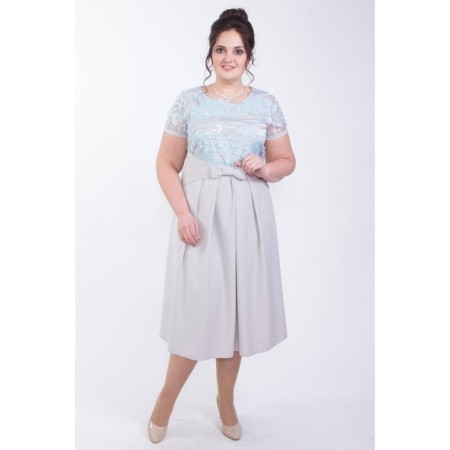 Women's dress, size 54, gray color-2