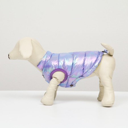 Dog jacket two -sided with weighting, size 18 (DS 40, OG 50, Osh 38), purple/yellow-3