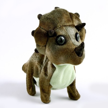 Soft musical toy "Dinosaurus", 16 cm, dark green color-5