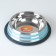 A bowl with a non -slip base with colored stripes, 230 ml, blue