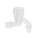 Water tap with Zein Z9820, 1/2 ", circular pen, pp, crane-boux, white