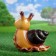Garden figure "Snail Smile" 12x26x28cm