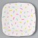 Disposable plate paper square "festive" white, 16.5x16.5 cm