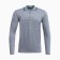 Male polo with long sleeve, gray/blue color, size S