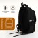 Youth backpack from lightning textiles, 5 pockets, black color