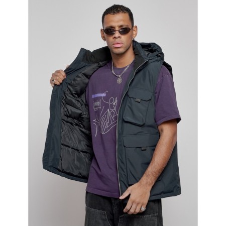 Luy jacket transformer male winter, size 54, dark blue color-25