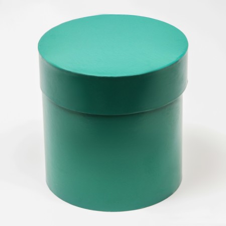 A set of round boxes 5 in 1 gloss emerald, 20*20.19*19.18*18,16*16,15*15-3