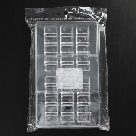 Form for chocolate and sweets "Kinder", 14 cells, 20 × 12 × 2.5 cm, cell (8.3 × 2.1 × 1.2 cm)-3