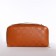 Cosmetic bag-smoke with zipper, brown color