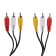 Audio/video EXPLOYD EX-K-1402, 3XRCA (M) -3XRCA (M), 2 m, black