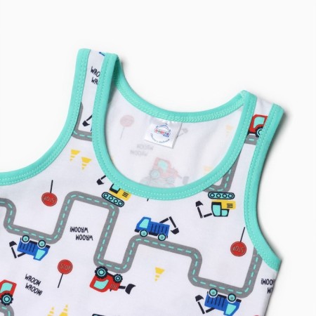 A set for a boy (T -shirt, panties), menthol color, height 110 cm-1