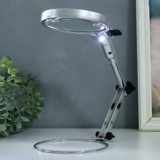 Lupa-lupa x1.5 for LEDX1 creativity from 3 LR1130 lenses D = 13 cm