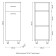 Bathroom cabinet "TN 30", 30 x 85 x 30 cm
