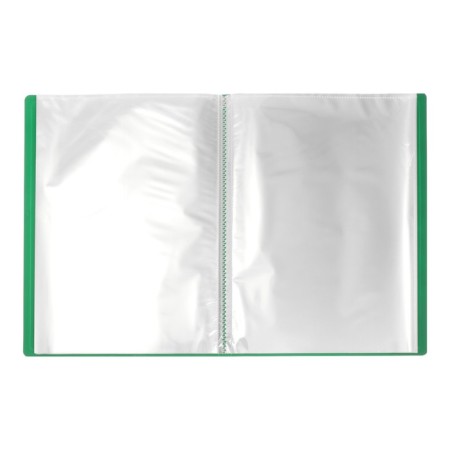 Folder with 60 A4, 500 microns, calligrata, texture "sand", green-2