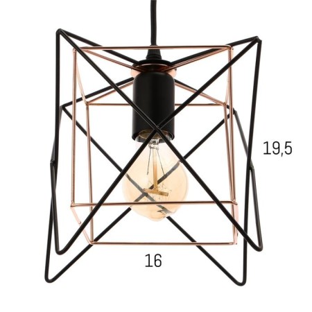 Lamp 669918/1 E27 40W Black-gold 18x18x118 cm-3