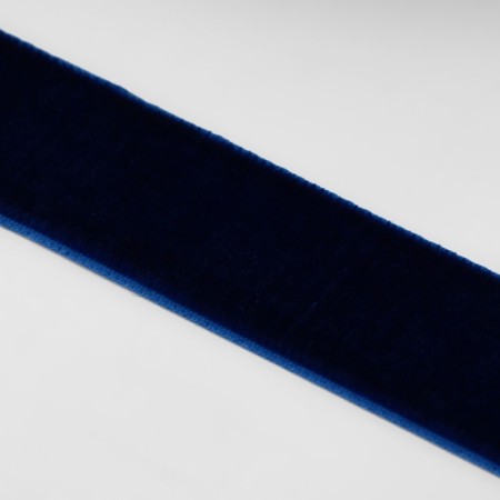 Velvet tape, 20 mm, 18 ± 1 m, blue color No. 47-2