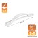 Classic handle, m/o 96 mm, white color