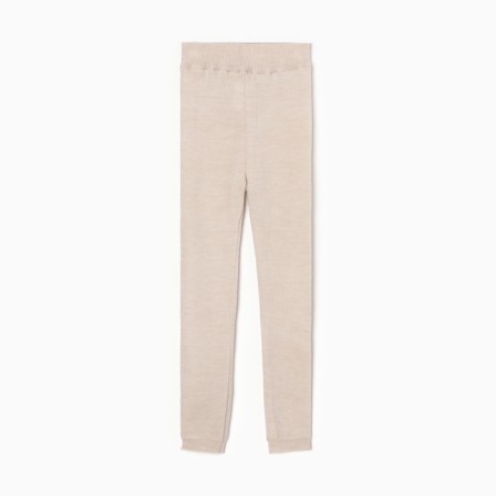 Children's pants Minaku, beige color, height 134 cm