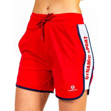 Women's shorts ise, size 44 cm, red color-6