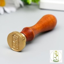 Printing for wax with a wooden handle 