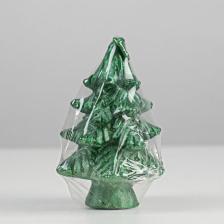 New Year's candle "Christmas tree on the stump", 7 cm, green-2