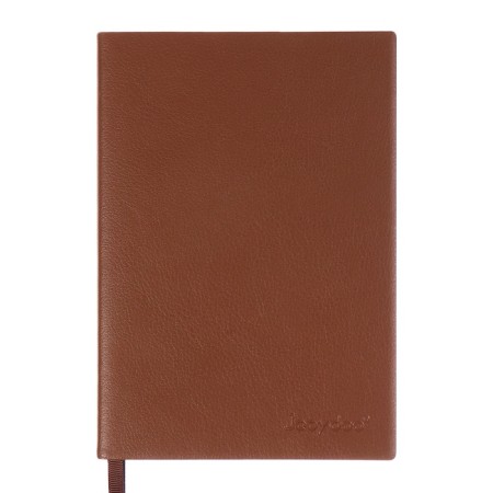 The diary is low, the A6+format, 116 sheets, cage, brown light, tonov cut