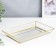 Standing interior glass with a “rectangle” mirror 3x16x24 cm