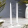 A set of antique candles, 2.3x 24.5 cm, 5 hours, 55 g, 2 pieces, white